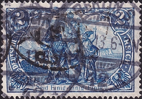Германия , рейх . 1916 год . Север и юг, римская надпись / Каталог 65,0 €. (4)